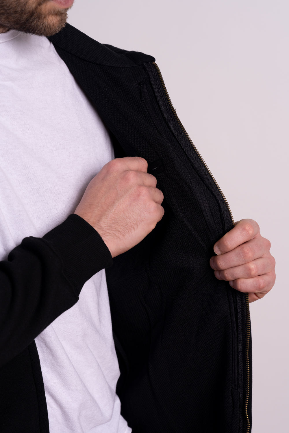 Zip Hooded Thermal Sweatshirt