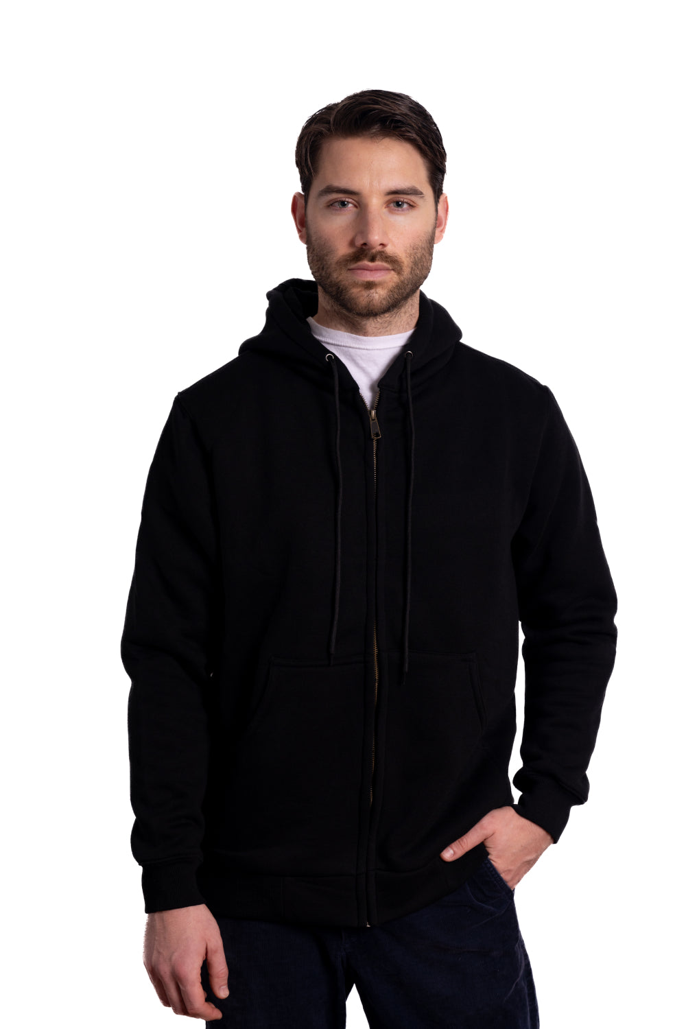 Zip Hooded Thermal Sweatshirt