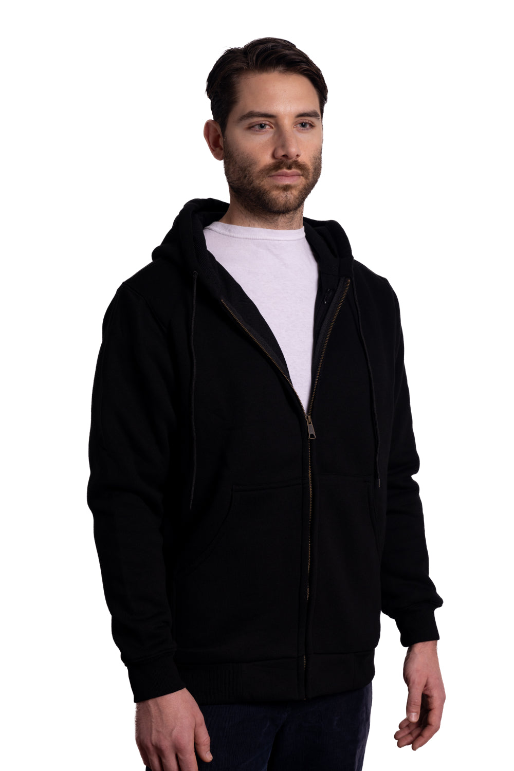 Zip Hooded Thermal Sweatshirt
